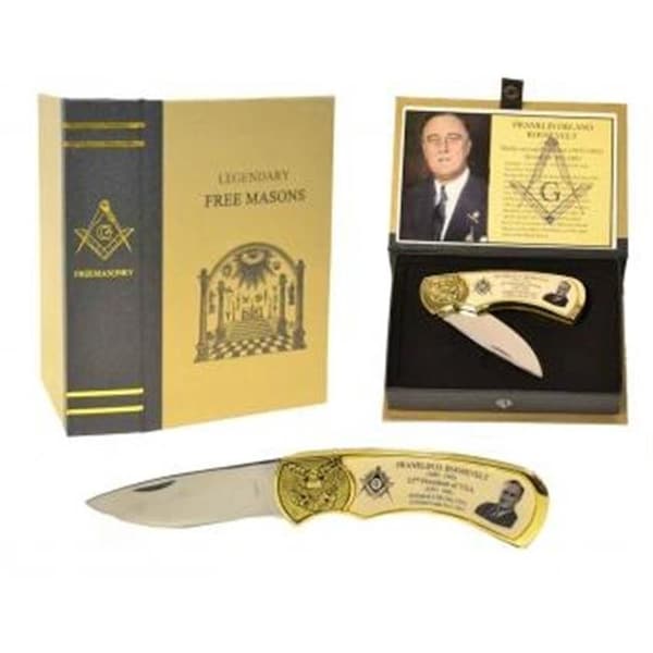 Sigma Impex Sigma Impex KN-1471FDR F.D Roosevelt Masonic Knife KN-1471FDR - main